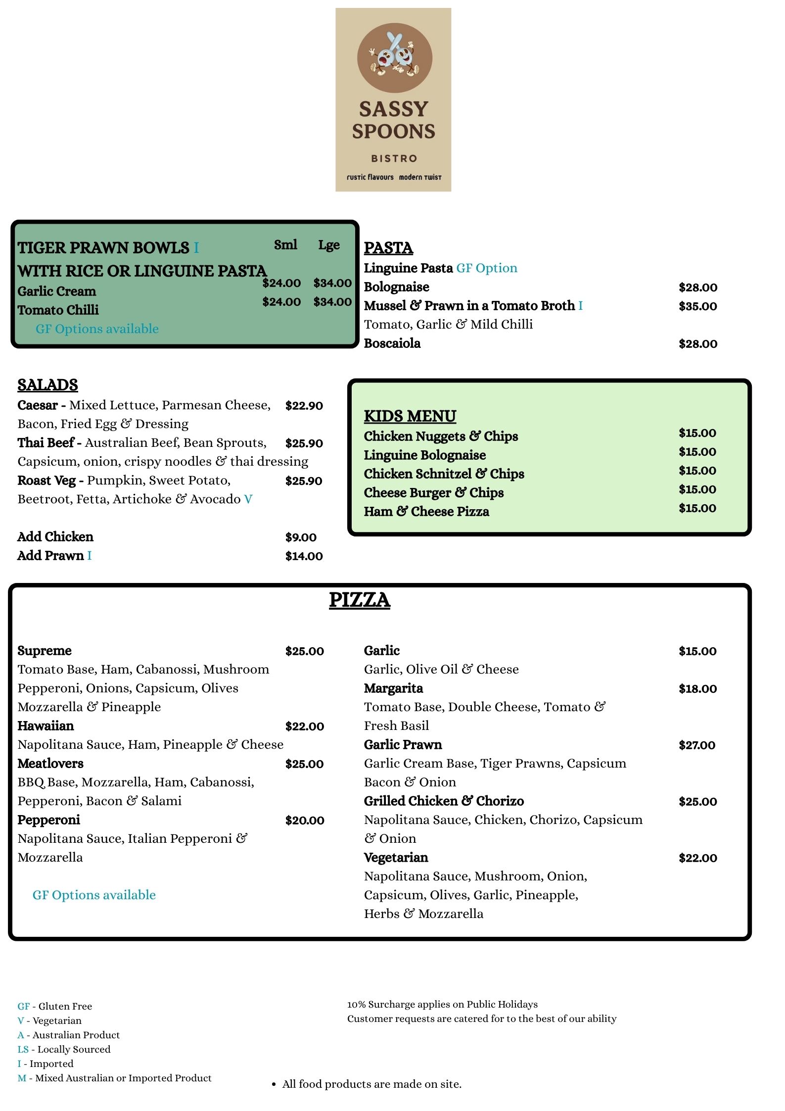 Sassy Spoon Menu July 2026 (1)